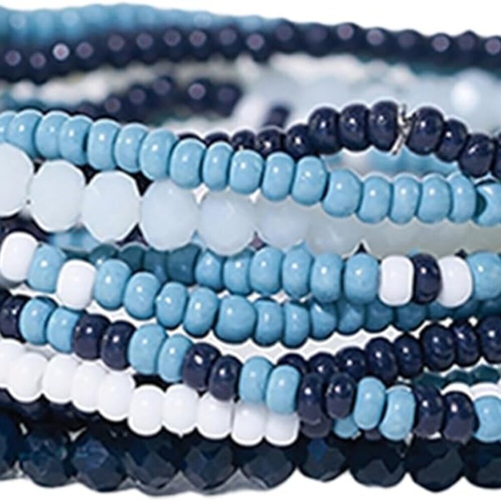 Game Day Beaded Bracelets for Women Set of 10 Sports Fan Gameday Style